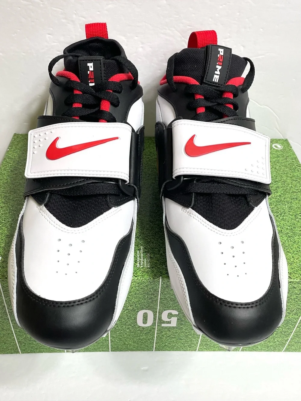 Nike Diamond Turf 93 TD 49ers Deion Sanders Football Cleats Size 8 HF5298-100
